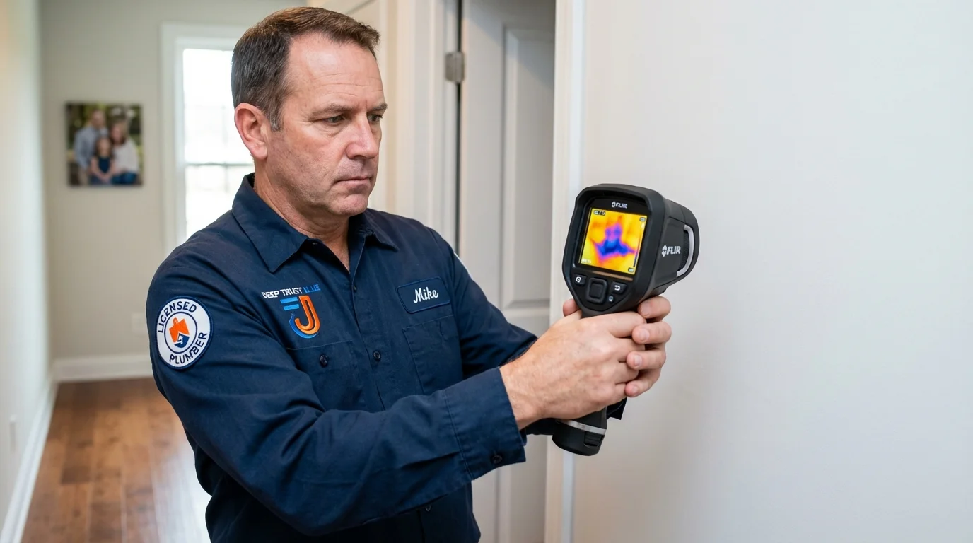 Thermal imaging leak detection by Johns Plumbing LLC in Dell Rapids